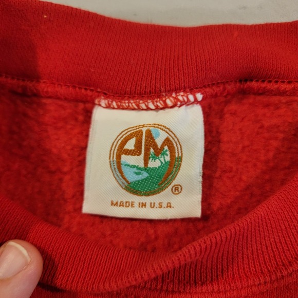 Ohio‎ State Crewneck Sweatshirt Adult Large Red Vintage PM Sports Buckeyes OSU - Picture 5 of 9